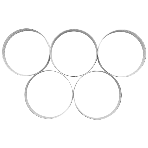 10-pak tærteringe i rustfrit stål, varmemousse-ring, 8 cm 2