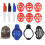 Golfbalmarker, Color Line Markers, Drievoudige plastic, Rood 2