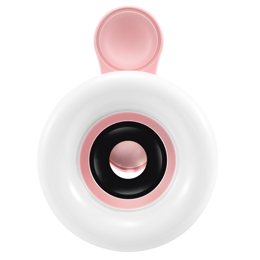Anillo De Luz Led Para Selfies Con Lente Para TeléFono MóVil, Luz De Relleno, Oro Rosa-image