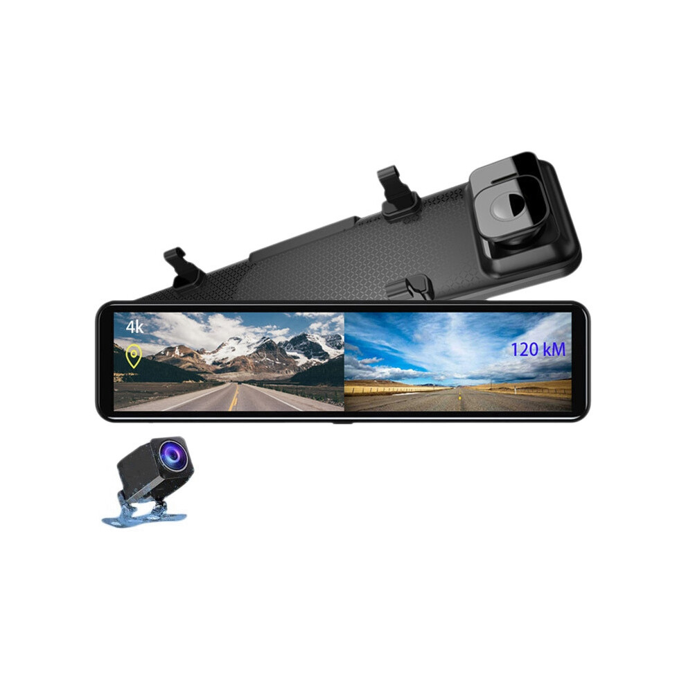 12 Inch 4K Ultra HD 2160P IMX415 Rearview Mirror Dual Lens Dashcam-image-OPC-PJBTCRX-NEW