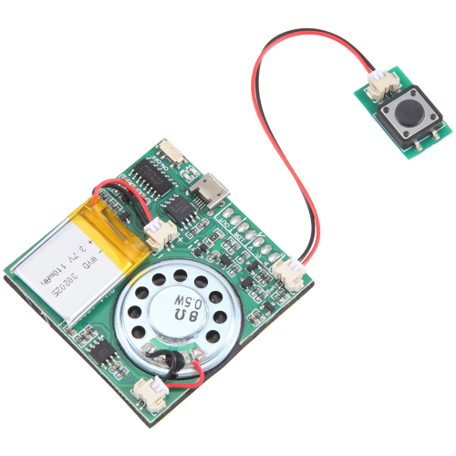 Blahopřání s USB nahrávacím hudebním modulem, tlačítko 2