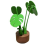 Σουβέρ Monstera με αντιολισθητικά φυτά, σετ σουβέρ Monstera 1