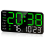 8.4In Large Digital Wall Clock,Led Alarm Clock with Digits,Green 1