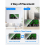 8.4In Large Digital Wall Clock,Led Alarm Clock with Digits,Green 6