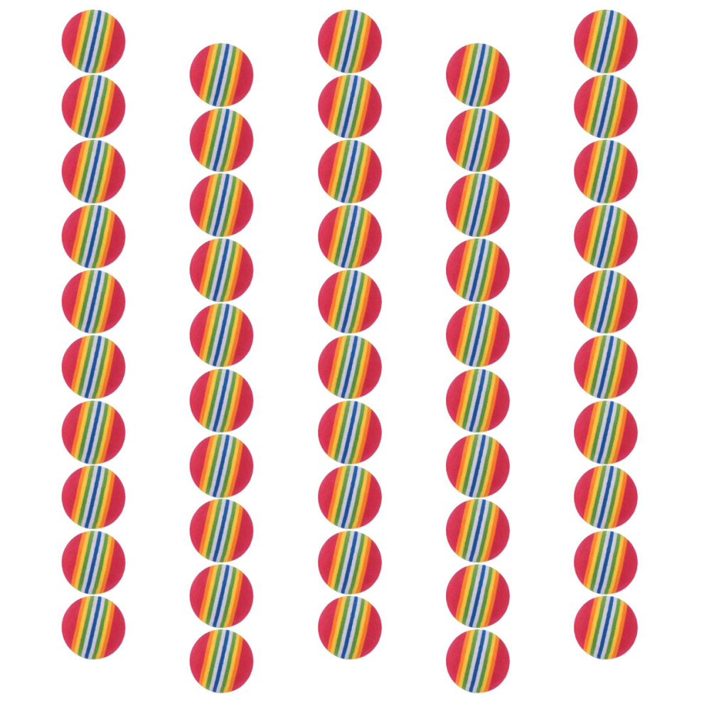 Neznačkové 50Pcs Golf Swing Training Aids Practice Sponge Foam Rainbow Balls Light