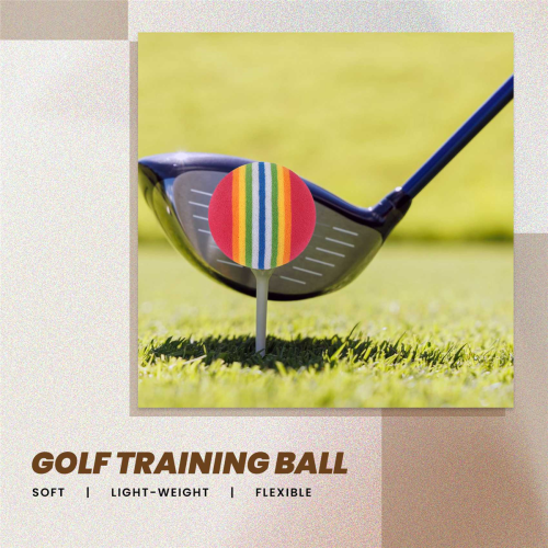 50pcs Golf Swing Training Aids Practice Sponge Foam Rainbow Balls 1