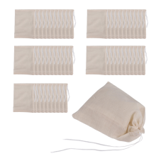 50 stuks katoenen mousseline zakjes voor thee, sieraden, bruiloften en feestjes (10x15 cm)