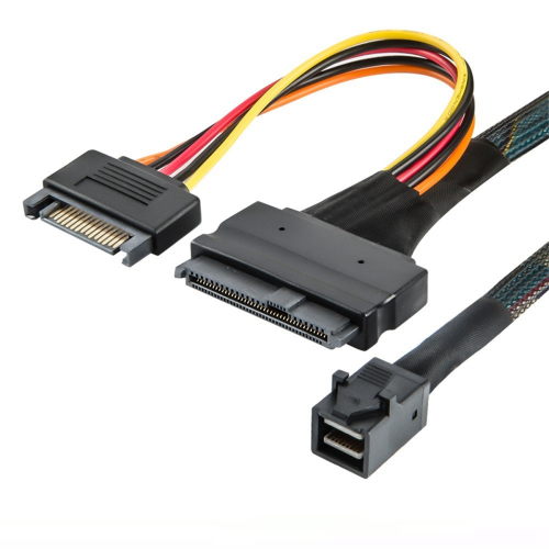 Câble SAS HD 12G intégré vers U.2 36P SFF-8643 vers SAS U.2 SFF-8639 1