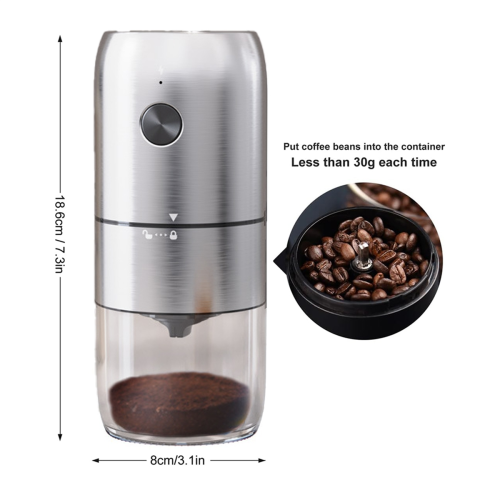 Portable Electric Burr Coffee Grinder,with Multiple Grinding Settings 1