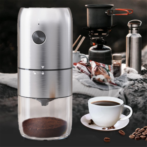 Portable Electric Burr Coffee Grinder,with Multiple Grinding Settings 2