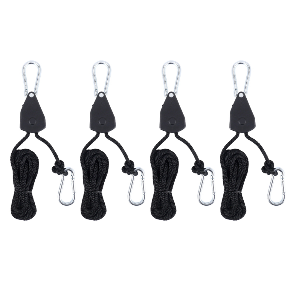 4Pcs Ratchet Rope Hanger Yoyo For Grow Light Fixtures Gardening 4712187010692