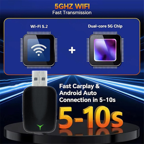 Carplay Android Auto -sovitin autolaitteelle Smart Box Ruusukulta 1