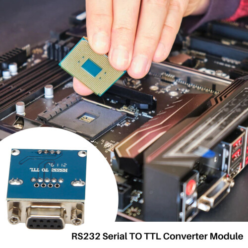 Módulo convertidor de puerto serie RS232 a TTL MAX3232 con conector DB9 y 4 cables de puente 1