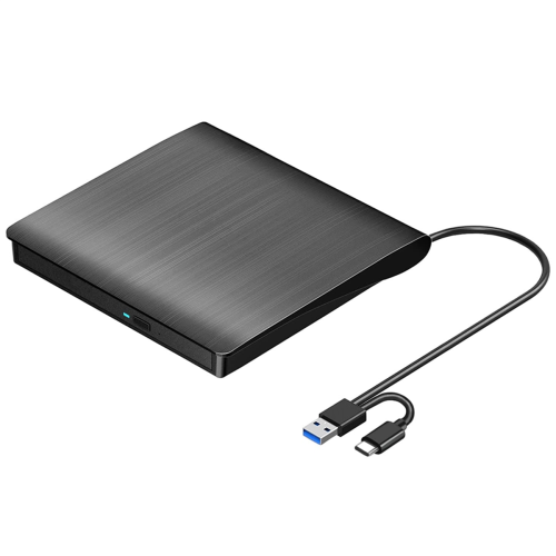 Unità esterna CD DVD +/-RW, masterizzatore portatile CD e DVD ROM, nero