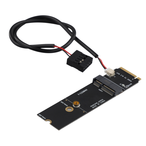 Draadloze M.2 A+E-sleutelsleuf naar M.2 M-sleutel wifi-Bluetooth-adapter
