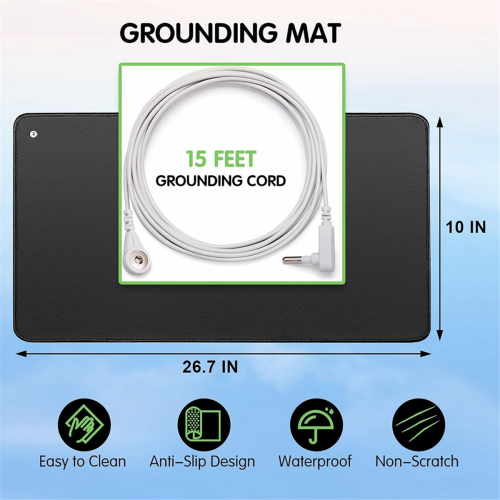 Grounding Mat Kit, 2 Pack Grounding Mat 10 x 26.7Inch, Grounding Pad 2