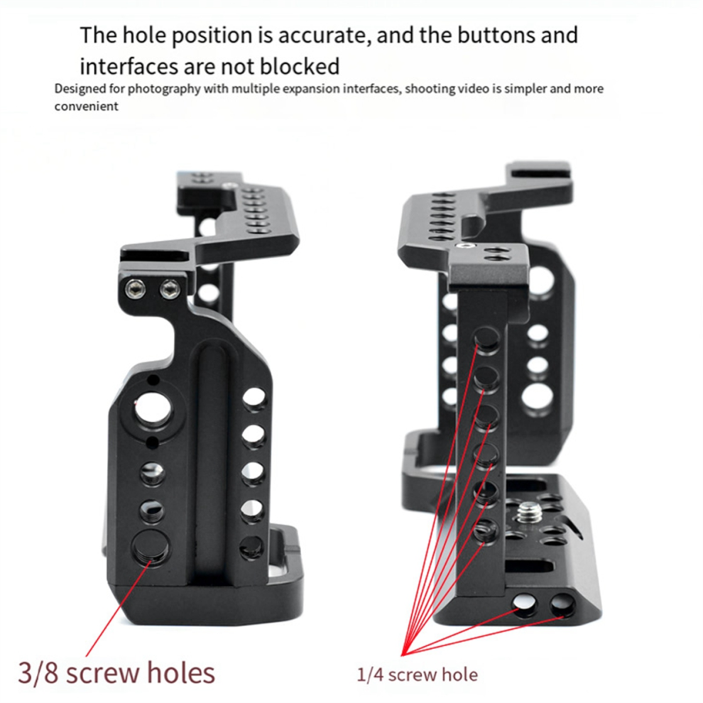Aluminum Alloy Camera Cage Rig For A6000/A6300/A6400 Black 4711699361834