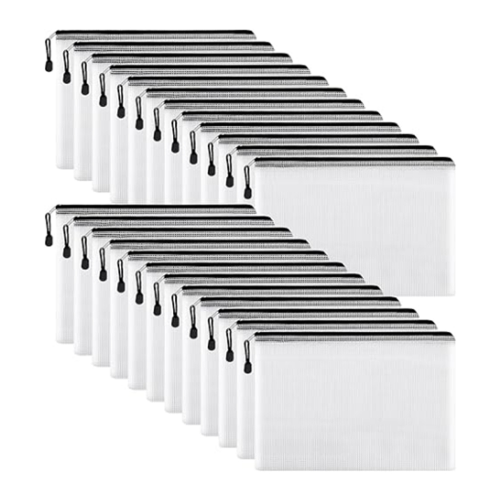 24 Stuks Mesh-Ritszakjes, Plastic Ritszakje Voor Het Organiseren-image