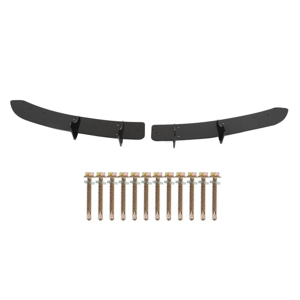 1 Pair Left Right Gloss Rear Bumper Spoiler Black 9121376225543
