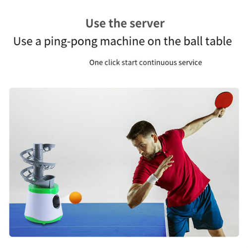 Lanceur de balles de tennis de table portable à double alimentation, version A 1