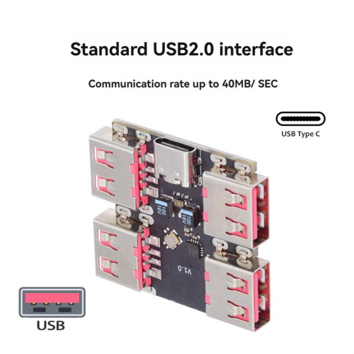 USB 2.0 til 4-kanals hubmodul USB2.0-splitter USB-HUB 1