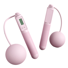 Touwtjespringen Slim Tellen Indoor Fitness Vetverlies Oefening Roze