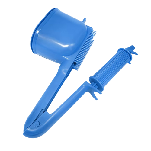 2-in-1 Hair Dye Roller Comb Blue