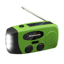 Prenosné núdzové rádio s ručnou kľukou 2000 mAh, americký model
