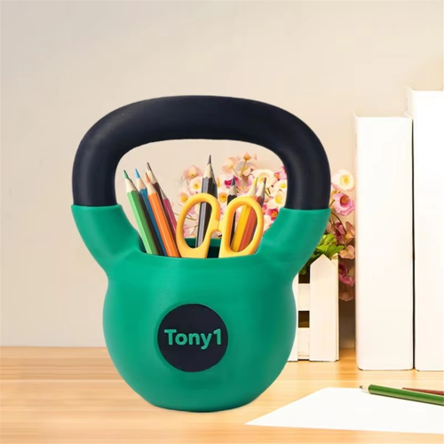 Kettlebell Pen Holder Pencil Storage Holder Organizer Fun Desk D 1