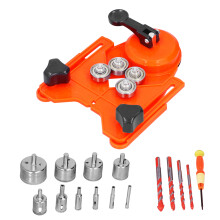 Ensembles de forets diamantés — 16 pièces — scie-cloche diamantée de 6 à 50 mm pour carrelage et bois — poignée orange de coupe