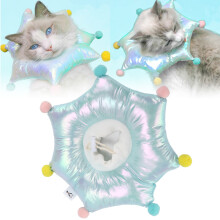 Wasserdichter kleiner Katzen-Wiederherstellungs-Kragen, verstellbar und weich, aus Baumwollmaterial