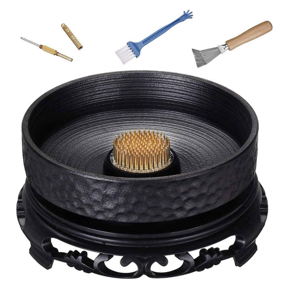 Ikebana-Set Met Bloemenkikker, Pot En Gereedschap-image