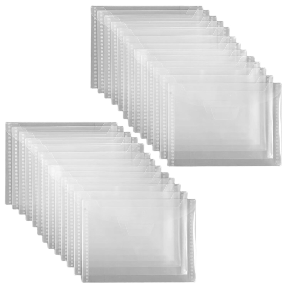 NeznaäKovã© 60 Pcs Reusable Stamp & Die Storage Transparent Folders