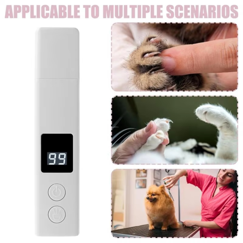 Amolador de unhas para cães, recarregável, branco 1
