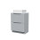 NES Home Nes Home 600mm Freestanding Matte Grey Vanity Unit Square Basin 2