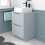 NES Home Nes Home 600mm Freestanding Matte Grey Vanity Unit Square Basin 4