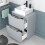 NES Home Nes Home 600mm Freestanding Matte Grey Vanity Unit Square Basin 6