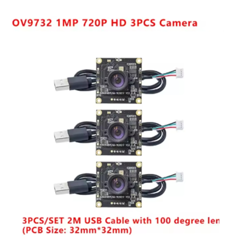 3Pcs OV9732 100 degrees 1280x720 30fps camera module for autodarts io 2