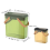 Plastic Garbage Can with Lid Dry and Wet Separation Trash Can A 2