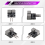 Módulo de extensão para conector de placa de som USB de rádio USB2RIG 7