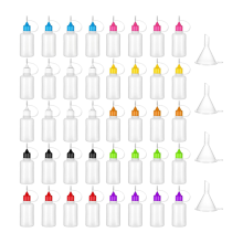Fľaštičky na nanášanie lepidla 30 ml/1 oz, presná stláčacia fľaštička s ihlovou špičkou