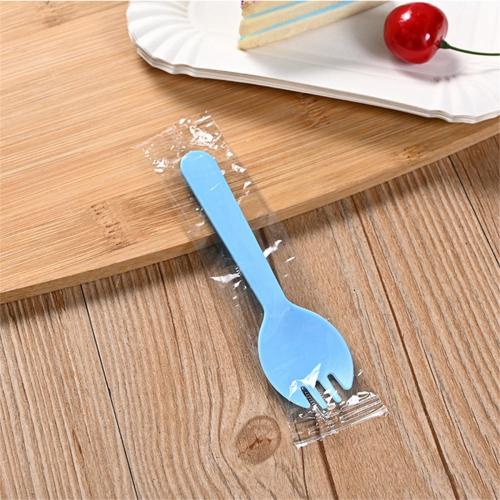 Disposable Plastic Fork and Spoon Individual Packaging B 2