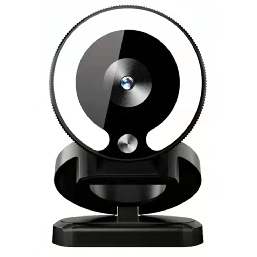 4K Hd-Kamera Mit FüLllicht Laptop Pc Computer Live-ÜBertragungskamera-image