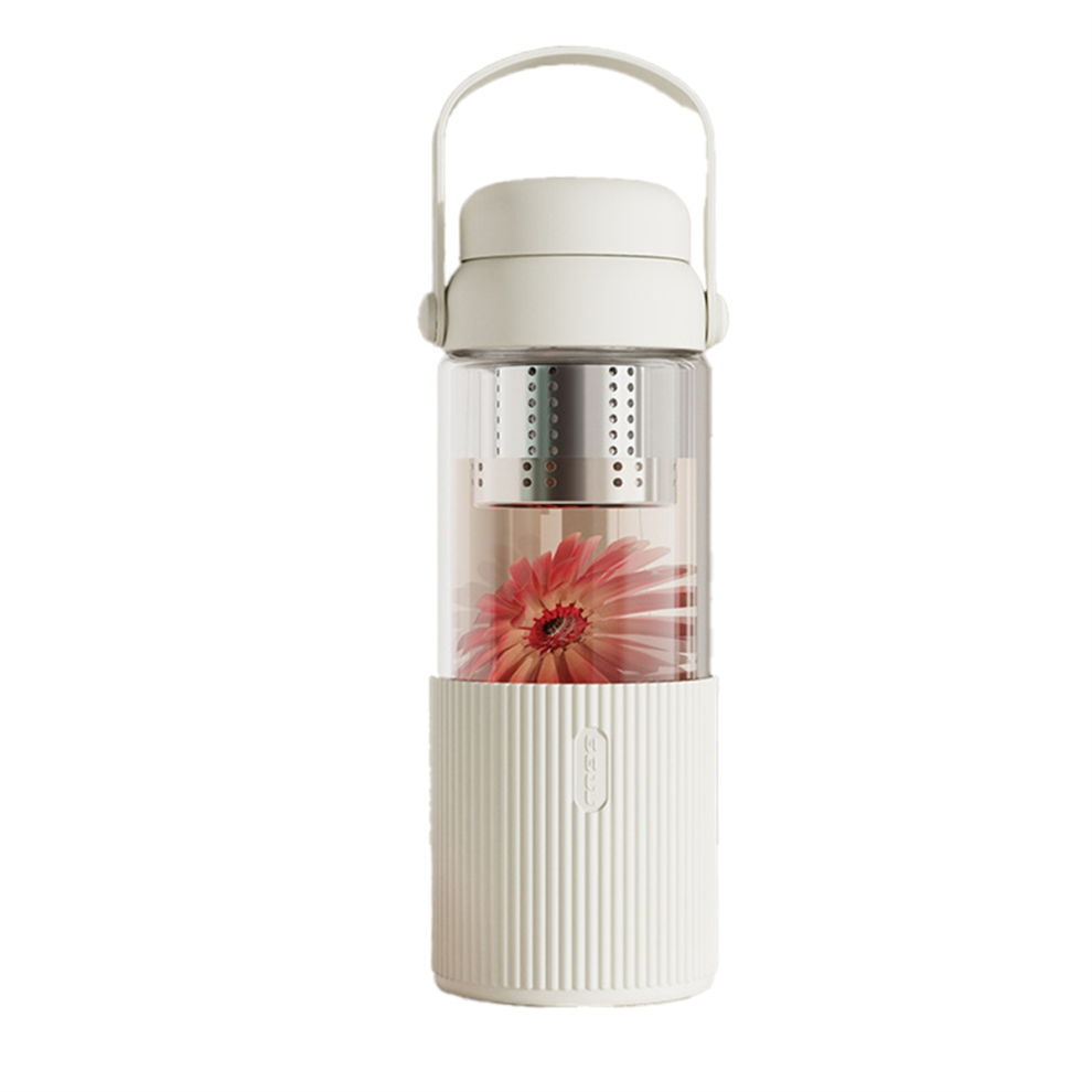 Taza De Café De Vidrio Transparente De 520 Ml Con Tapa A-image