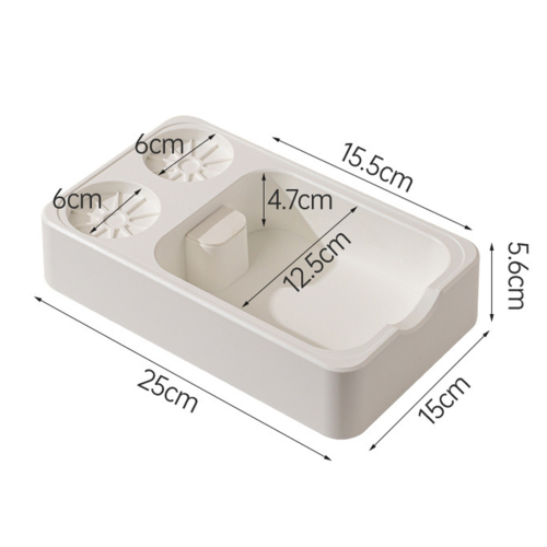 Storage Base Coffee Tamper Knocking Box Powder Distributor White 2