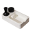 Storage Base Coffee Tamper Knocking Box Powder Distributor White 1