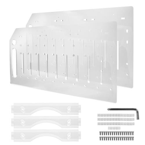 3.5 Inch Desktop Hard Disk Rack Transparent Acrylic 10 layer
