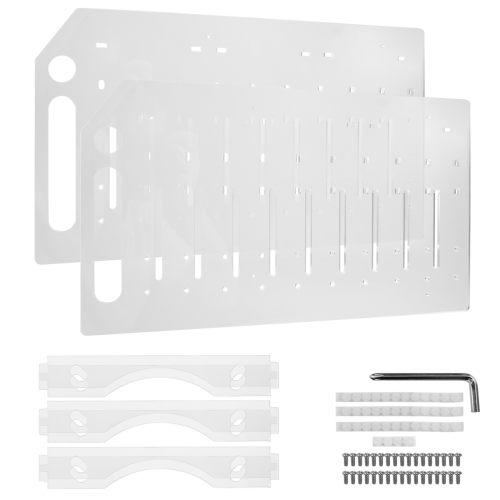 3.5 Inch Desktop Hard Disk Rack Transparent Acrylic 10 layer 1