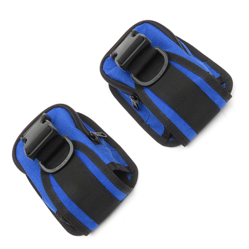 Pochettes de lestage de plongée avec boucles à dégagement rapide 5LB Bleu 2