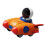 Rocket-Design Giocattolo auto a pressione arancione 10,5 x 9 x 12 cm 12